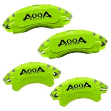 .Aluminum Brake Caliper Covers Green w Black Letters Honda Odyssey 2018-2026 F&R