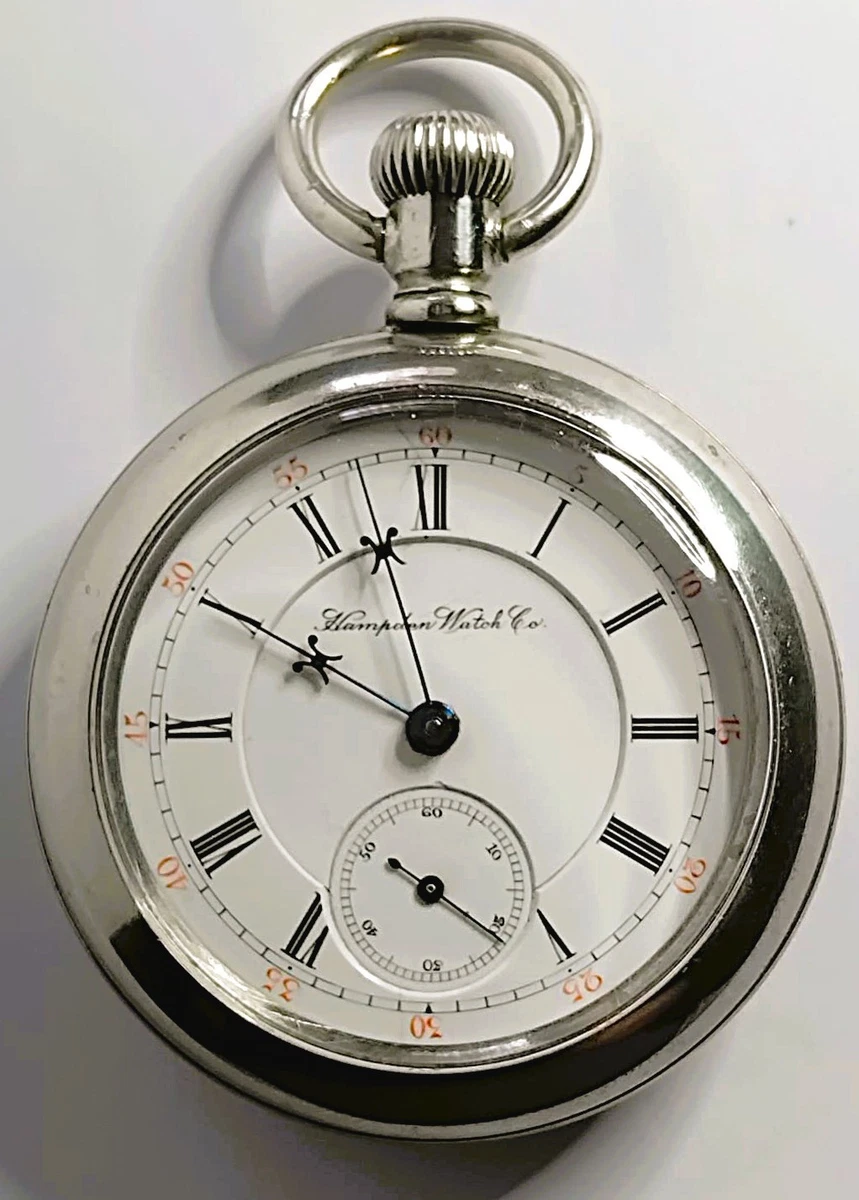 Hampden Roman Numerals Pocket Watch Pocket Watches with Vintage