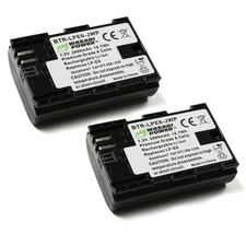 Wasabi Power Battery (2-Pack) for Canon LP-E6, LP-E6N
