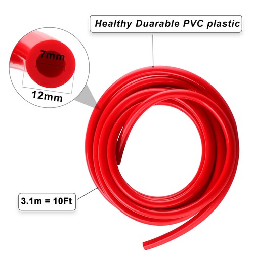 MRbrew 25 Feet Gas Tubing - PVC Beer Keg CO2 Dispensing Line For Homebrew Kegerator Kit, Red