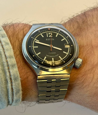 Seltene Wostok Komandirskie UdSSR   russische Handaufzug-Armbanduhr, 17 Juwelen