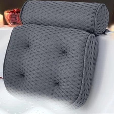Luxury Bath Pillows for Tub，Bath Pillow Bathtub Pillows for Head and Neck Suppor