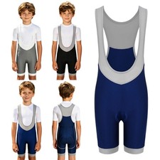 Kids Boys Girls Leotard Mountain Bike Bodysuit Sports Jumpsuit Patchwork Mesh