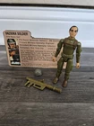 GI Joe 1982 Zap Straight Arm Bazooka Soldier Complete With File Card
