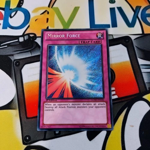 YUGIOH  Mirror Force LCJW-EN130 1st Edition Secret Rare