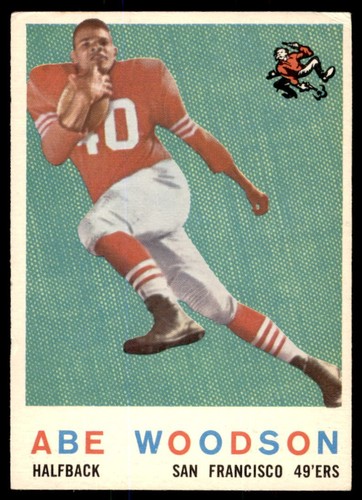 Abe Woodson #102 1959 Topps card