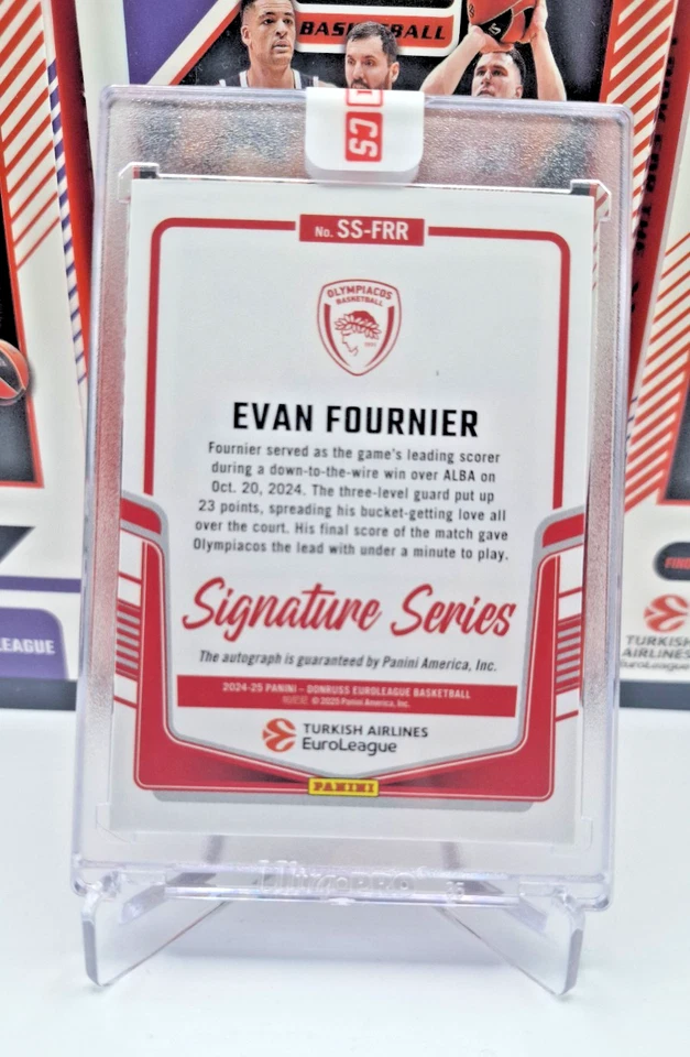 2024-25 Panini Donruss Euroliga Evan Fournier Signature Series Estrellas Amarillas/5 Foto 2 de 2