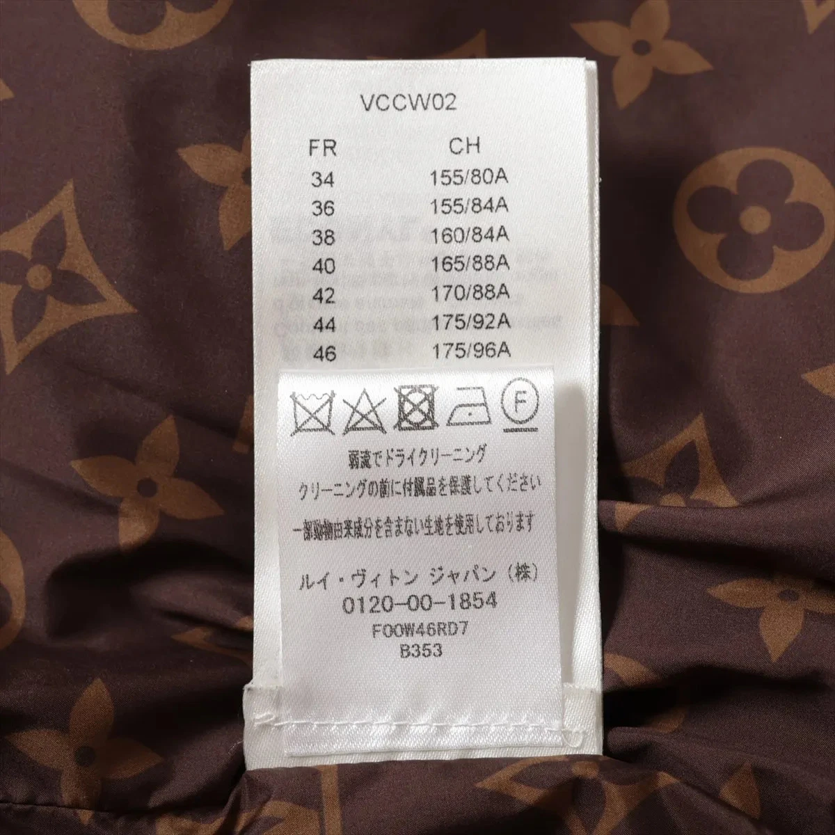 LOUIS VUITTON（LV） Piumino Louis Vuitton Monogram 23SS poliestere e nylon 34 donna nero RW23