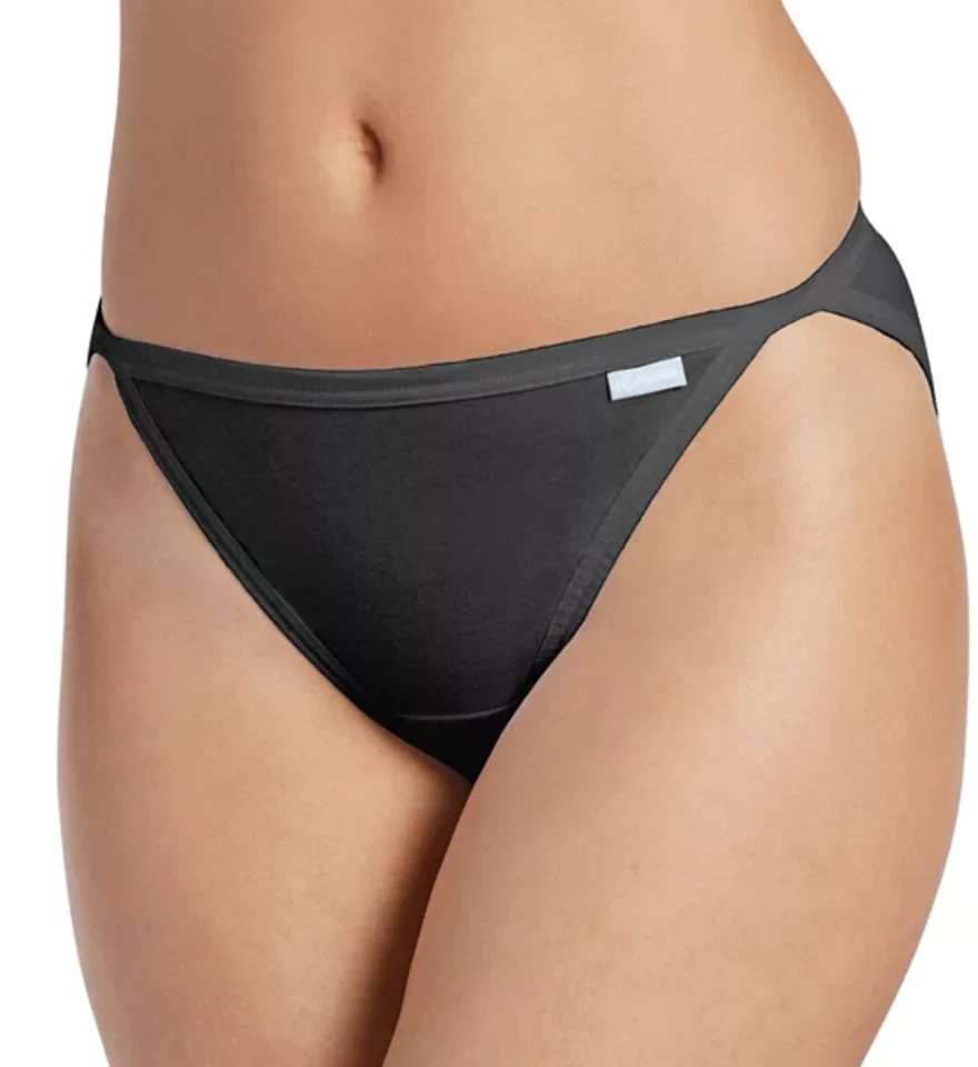 Paquete de 3 bikinis de cuerda para mujer Jockey (grises) 100 % algodón ropa interior cómoda Foto 3 de 4