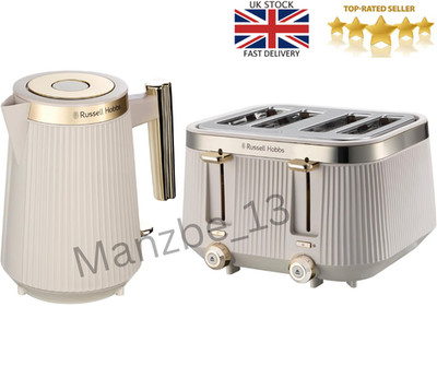 STYLISCHER matter Stein mit glänzenden Akzenten, 3 kW Schnellkochkessel & 4 Schlitz Toaster