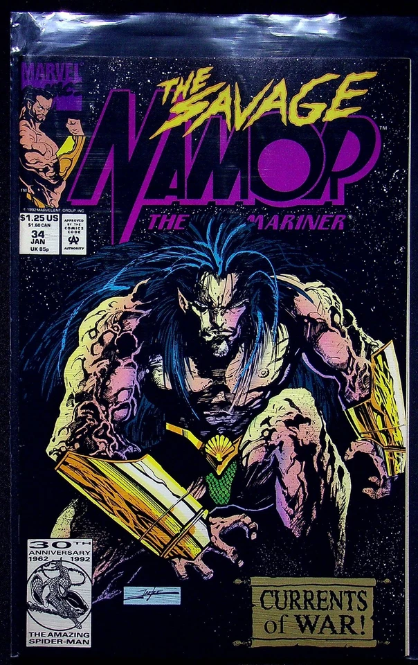 The Savage Namor #34 (1992) Currents of War - Marvel - Zustand VF/NM - Bild 1 von 1