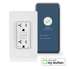 20 Amp Smartlockpro Wi-Fi Certified Smart GFCI Outlet White D2GF2-KW NEW