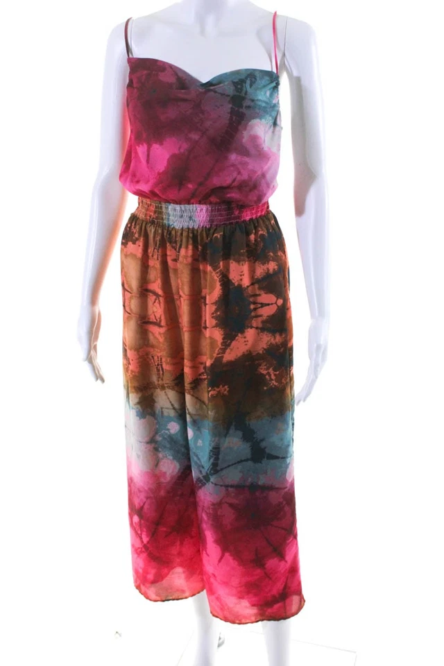 Женский комбинезон Adelyn Rae с абстрактным принтом без рукавов многоцветный размер S 13087651 - Изображение 2 из 4