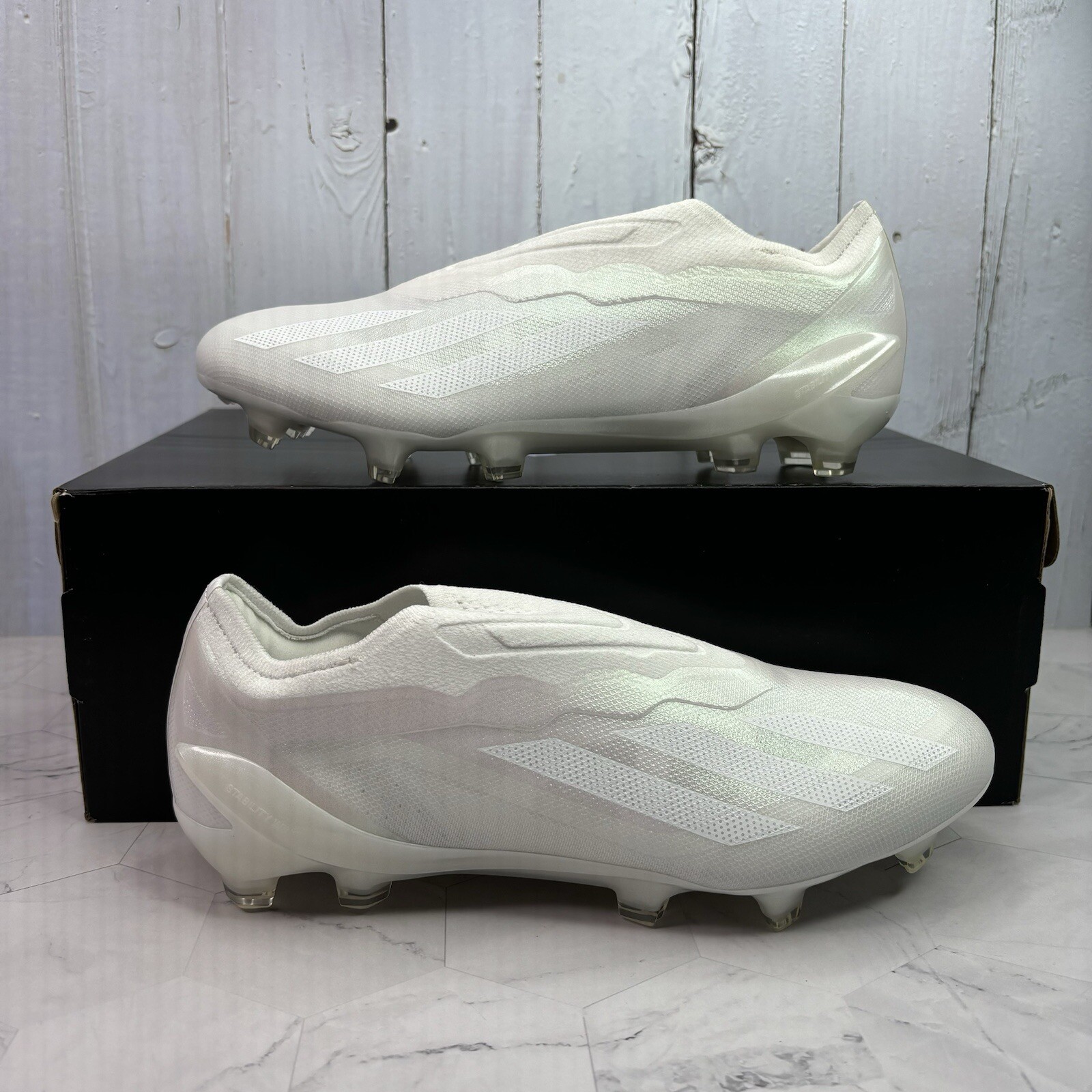 Adidas X Crazyfast.1 LL FG Mens 7.5/Womens 8.5 Soccer Cleats White GY7381 NWOT