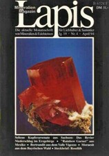 Mineralien Lapis He 04 Apr 1994 KUPFER Arsenat Erzgebirge Roselith Vigezzo Kluft