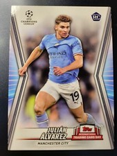 2021-22 Topps Champions League Julian Alvarez RC INTERNATIONAL TRADING DAY Card 