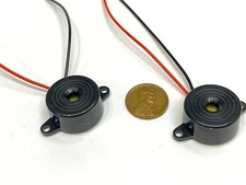 2 Piece Buzzer alarm active piezo 3v 5v 6v 12v 24v continuous sound dc 85DB C20