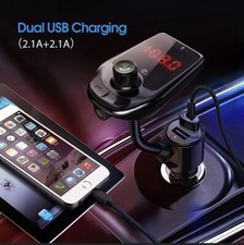Bluetooth Car FM Transmitter Dual USB Charger Hands-free MP3 Radio Adapter Kit