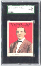 1915 Cracker Jack - George Stallings #162 (RC) SGC 8.5
