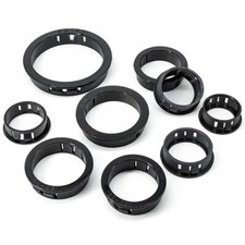 Snap in Cable Hose Cover Bushing Grommet Wire Tidy Protector Black Dia 8 - 60mm