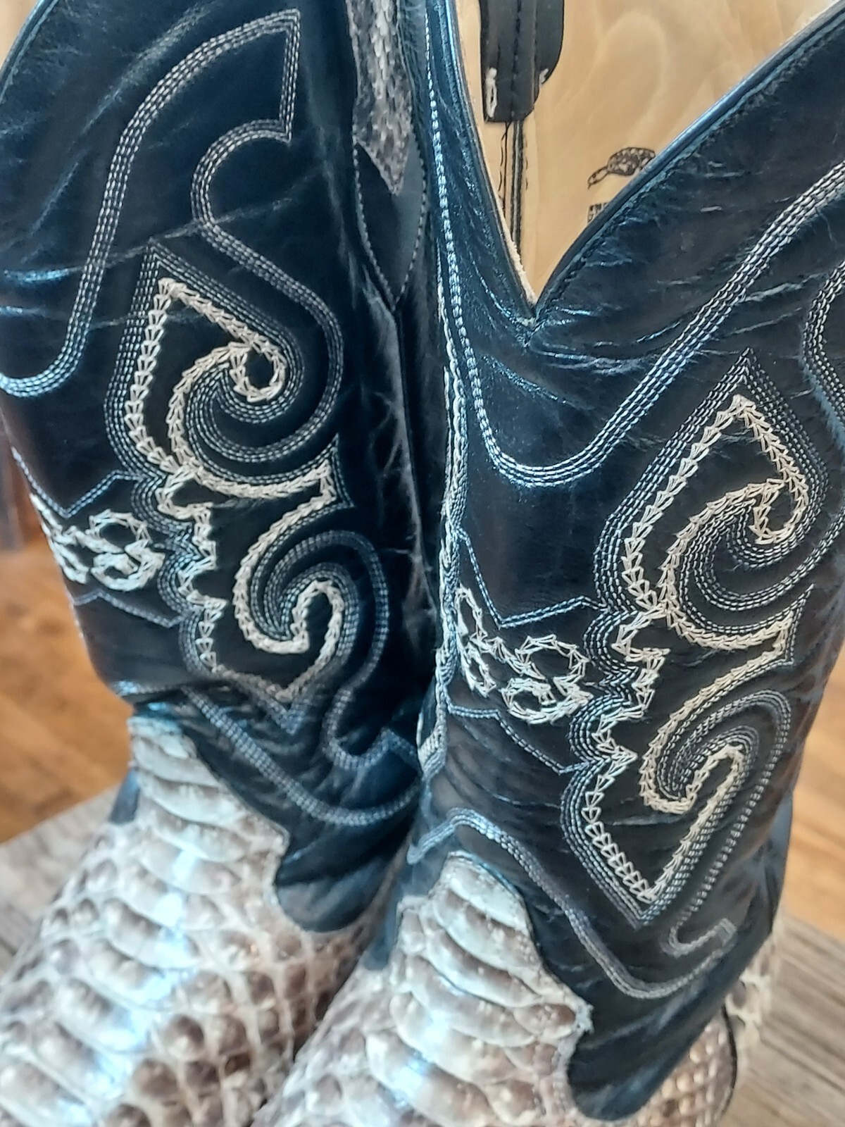 Genuine Python Cowboy Boots - image 9