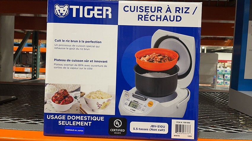 Tiger JBV-S10U 5.5-Cup Microcomputer Rice Cooker/Warmer - White