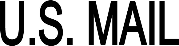 STICKER DECAL VINYL Set of Two - US MAIL Postal Service Vinyl Decal Car Window Bumper Sticker