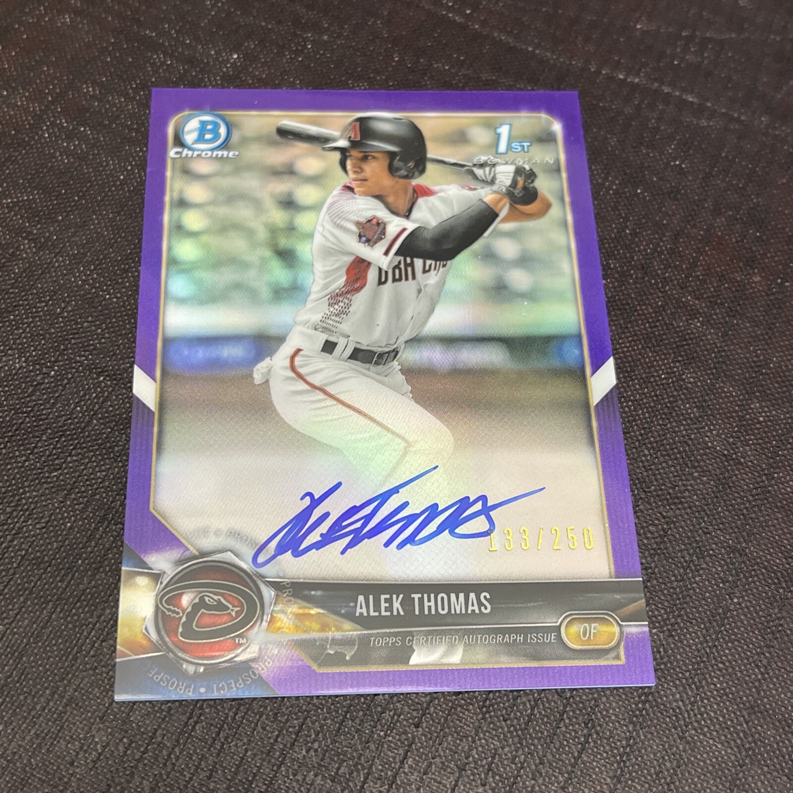ALEK THOMAS 2018 Bowman Chrome Draft Rookie AUTO CDA-AT Purple Refractor /250