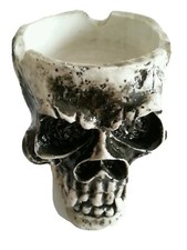 Aschenbecher Totenkopf  Skull Gothic  Deko Konkurs Neu Insolvenz Restposten new