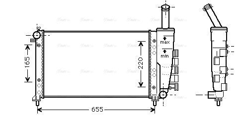 FTA2275 AVA Radiator FIT FIAT PUNTO (2000) 1.2 60