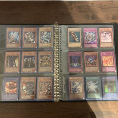 Yu-Gi-Oh Cards 180 Sheets Set With File in Rare Card Vintage Old