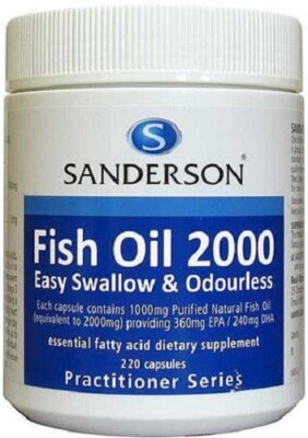 Sanderson Fish Oil 2000 Easy Swallow Odourless Capsules 220