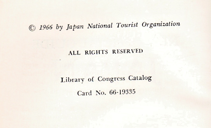 1966 The New Official Guide Japan by National Tourist