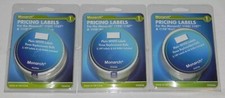 LOT of 3 - GENUINE MONARCH 1110 WHITE LABELS 9 ROLLS 9567 labels  925036