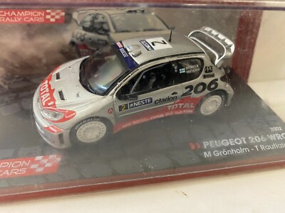 Peugeot 206 WRC, #2  M. Grönholm, Rallye 2002, IXO Altaya 1:43