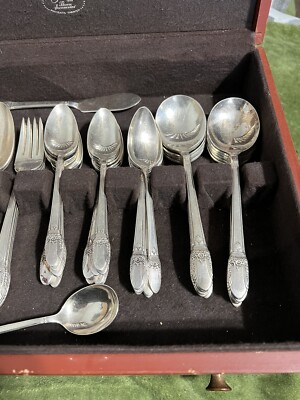 64 Piece FIRST LOVE 1847 Rogers Bros Silverplate Flatware | eBay