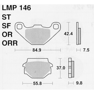 ATHENA BRAKE PADS FOR KAWASAKI 400 ZR XANTHUS 1983-1984