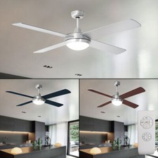 LED 3-Stufen Ventilator Decken Leuchte Lüfter Fernbedienung Lampe Vor-Rücklauf