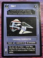 Saber 1 Death Star II 2 Star Wars CCG Decipher SWCCG
