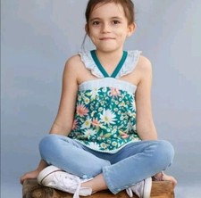 Girls Matilda Jane Dream chasers Happy Florals Tunic Size 6 Tank Top Shirt