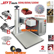 100W 200W JPT Mopa M7 Fiber Laser Marking Machine Metal Color Engraver SG7110