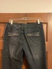Woman's Chico's Size 0R (4R) Blue Platinum Beaded Jeans — photo 4