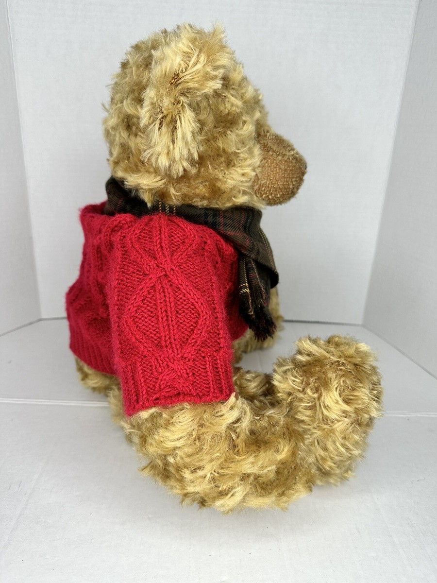 Harrods 20th Anniversary Christmas Teddy Bear Plush 2005 Red