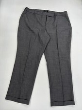 Lands' End Women's Size:24W 32 Modern Straight Leg Pants Color:LIGHT CHARCOAL