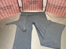 Victorias Secret PINK Flare Leggings High Waist Foldover & Thong XXL Distressed
