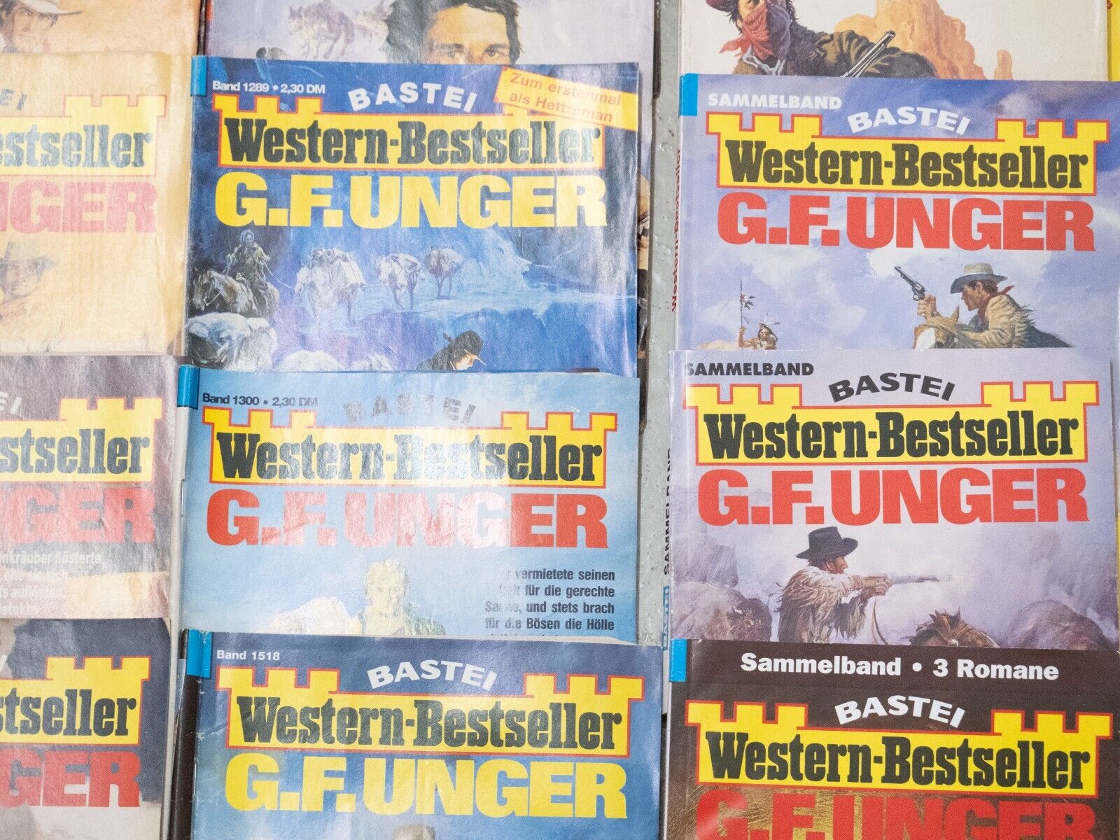 76x Bastei Western-Bestseller G. F. Unger Romanhefte + Sammelbände