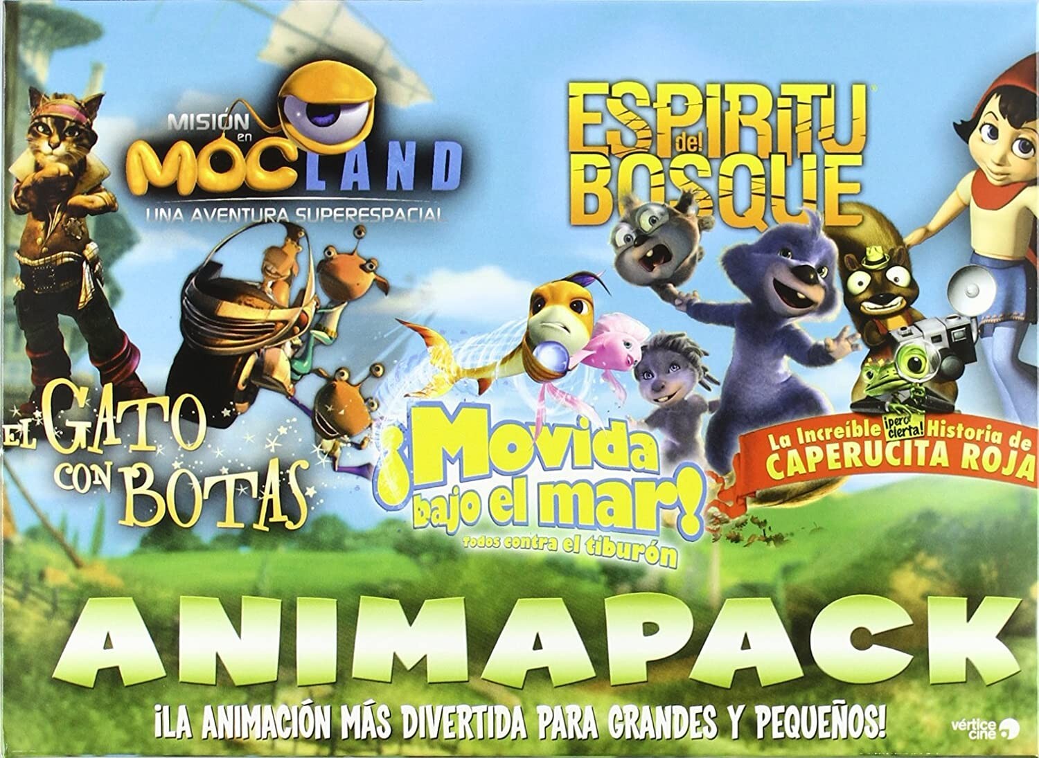 El Gato Con Botas + Espíritu Del Bosque + Shark Bait + Hoodwinked + Misión E