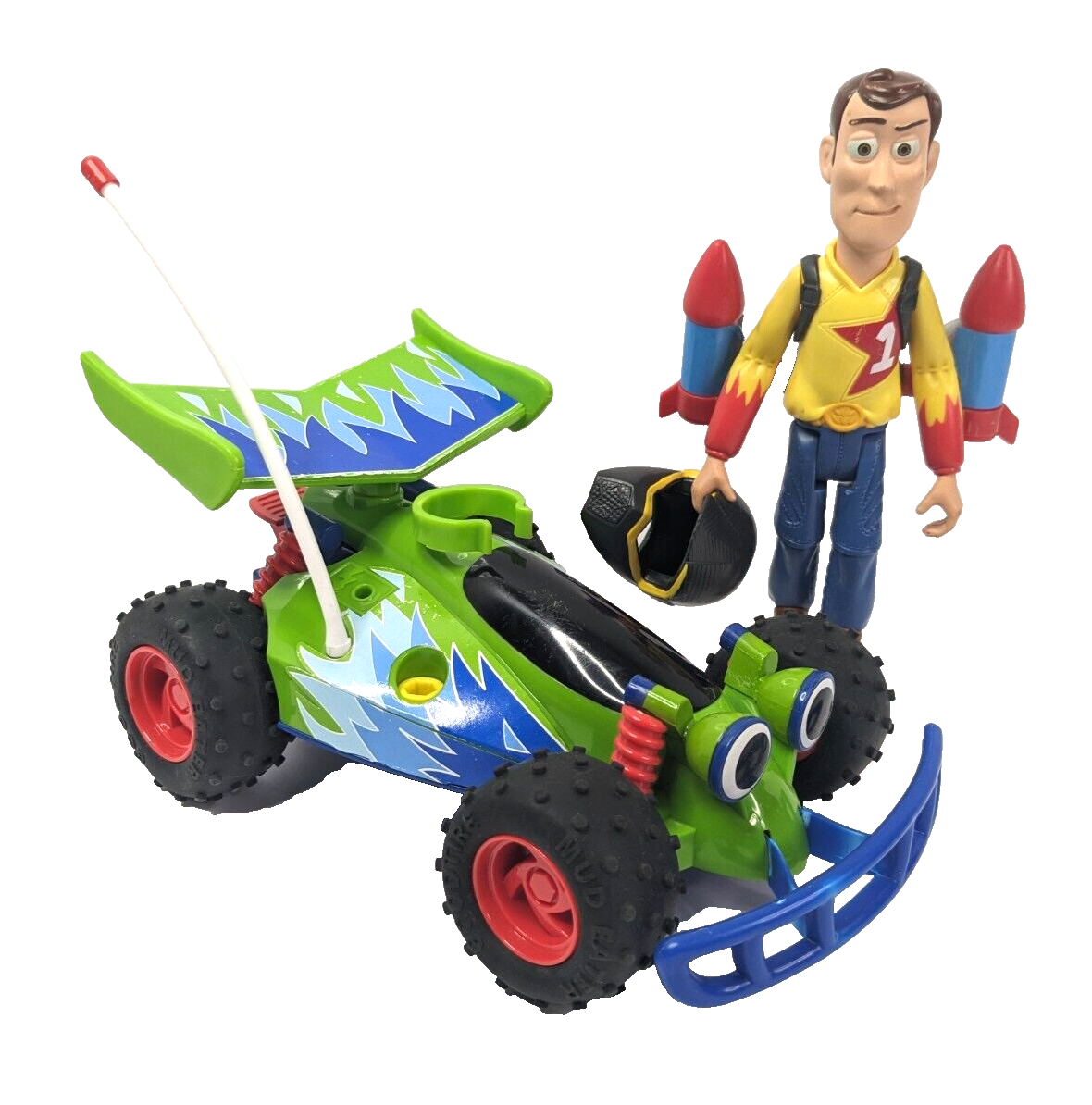 Disney Pixar 2011 Toy Story RC's Race Launch Car with Woody Racer