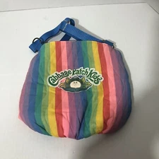 Vintage Coleco Cabbage Patch Kids Snuggle Close Doll Baby Carrier Rainbow