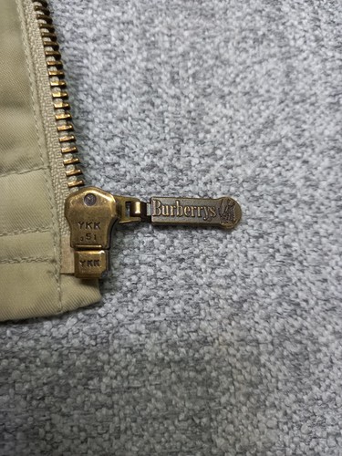 Vintage 80s Burberry Beige Men Bomber Classic Jacket lightweight Blouson Size 50 - Picture 7 of 20